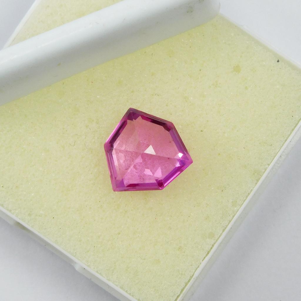 Natural Pink Sapphire Loose Gemstone Fancy Cut 5.90 ct September Birthstone for Gem Collections