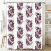 Unframed Japanese Koi Fish Shower Curtain Ocean Wave Pattern Bathroom Decor Waterproof Fabric Liner Vintage Artistic Home Textil