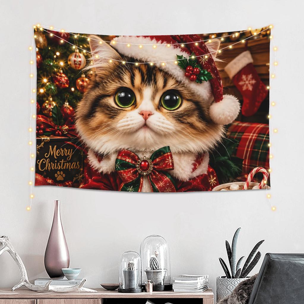 Christmas Knit Heart Pattern Tapestry Bedroom Decoration Wall Hanging Blanket Tapestry Cool Stuff For Room