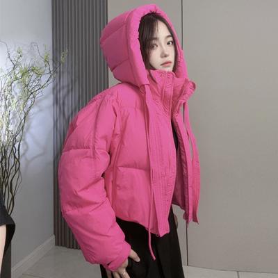 Women's Short Down Jacket Winter Loose White Duck Down Jacket