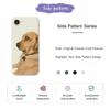 For iPhone 16e Case Yellow Dog Pattern Printing Straight Edge TPU Phone Back Cover