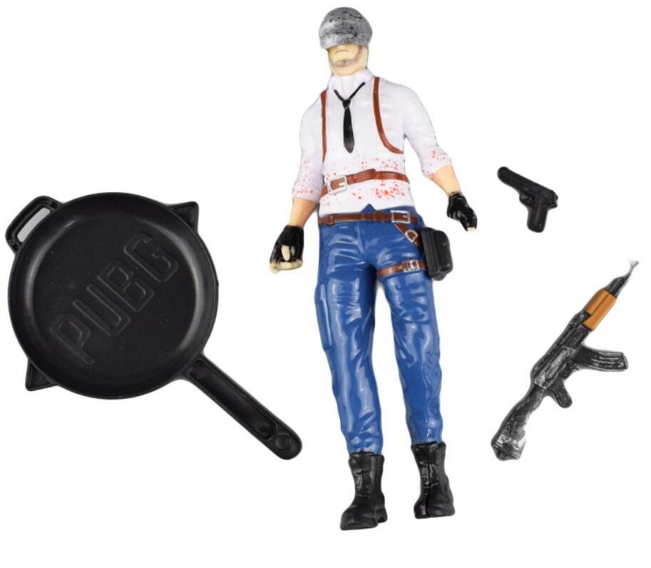 Game PUBG Battle Royale Action Figures With helmets PUBG Cake Decoration Figure Toys For Battle Royale Fans Collections