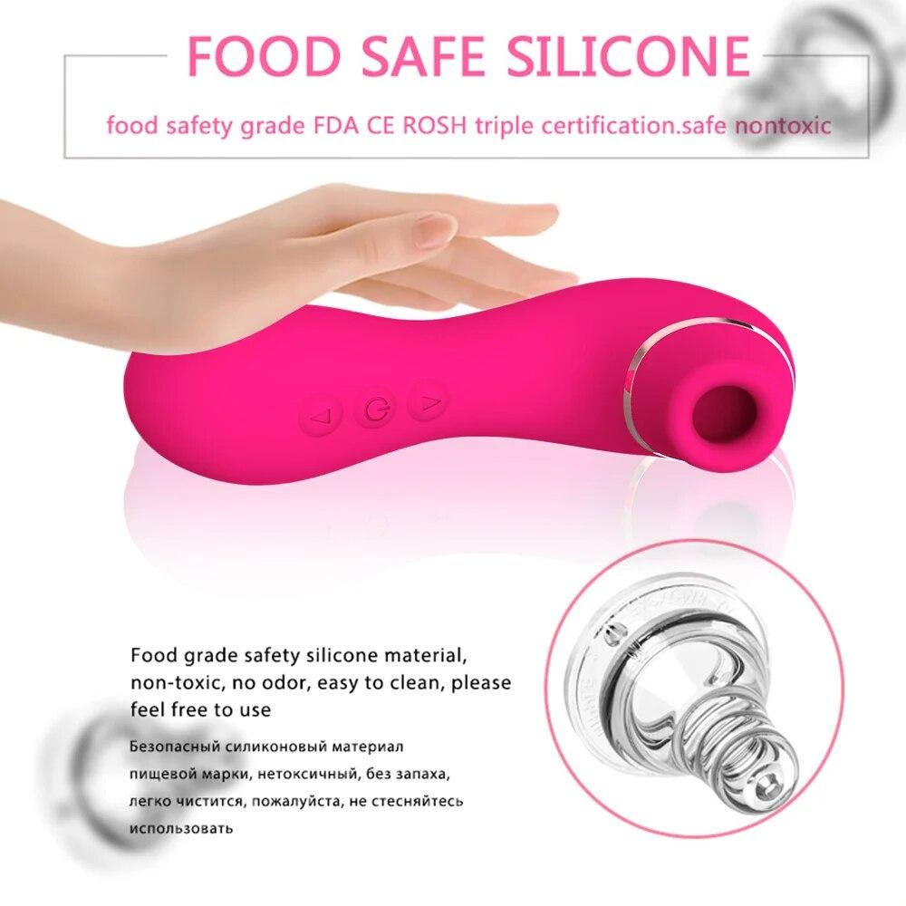 10 Modes Suction And Tongue Licking Vibrator For Clitoris Vagina Nipple Vibrators For Women Couples Blowjob Masturbation