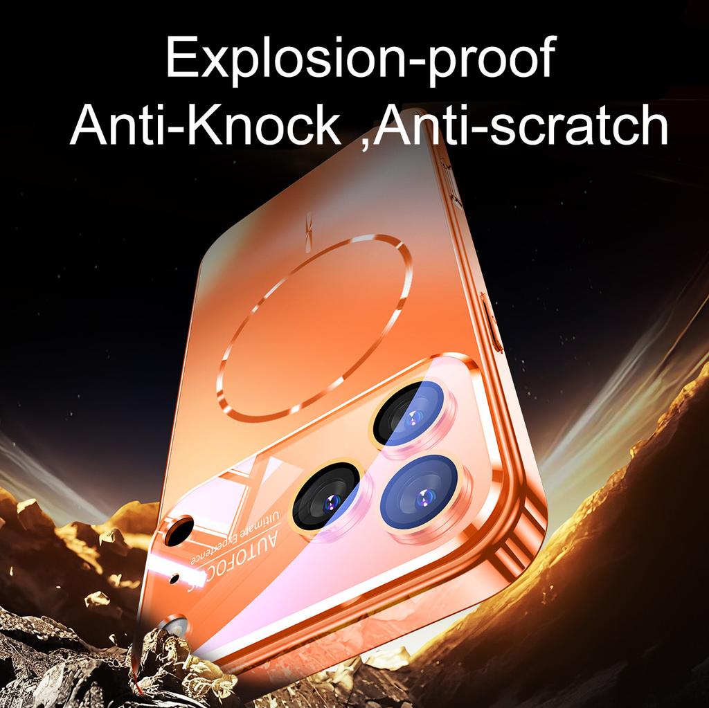 Matte AG Nano Hartschale Handyhülle Für iPhone 17 16 15 14 Pro Max Air Magnetisch Für Magsafe Kabelloses Laden Coque