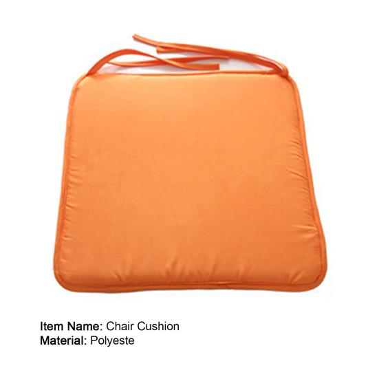 Chair Cushion Solid Color Portable Polyester Sturdy and Durable Chair Cushion for Home