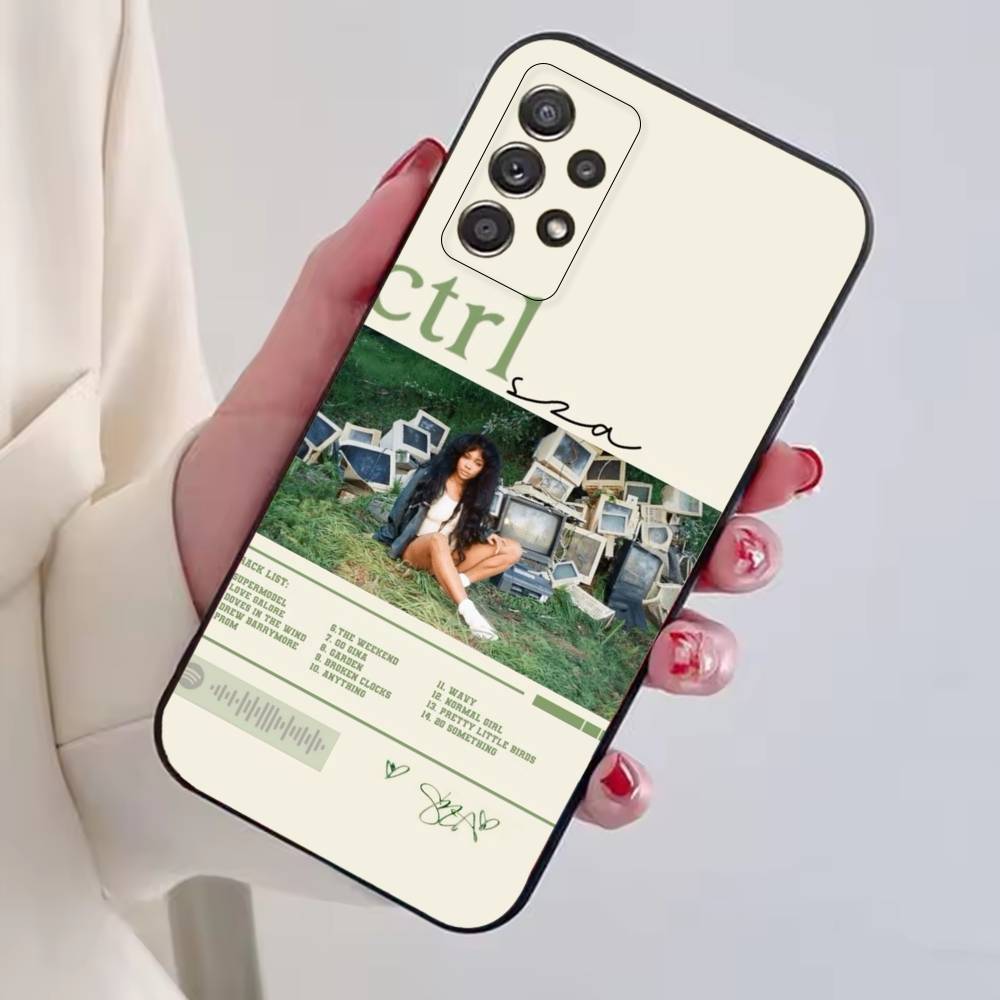 Fashion Singer For S-SZA Phone Case For Samsung S25,S24,S21,S22,S23,S30,Ultra,S20,Plus,Fe,Lite,Note,10,Black Cover