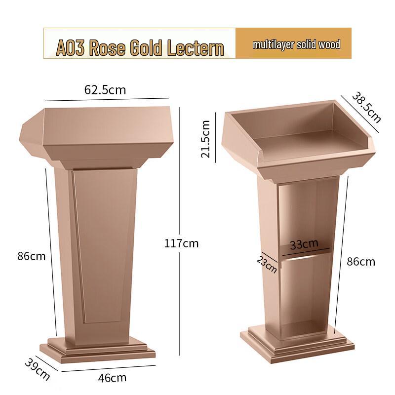 Solid Wood Lectern and Reception Desk