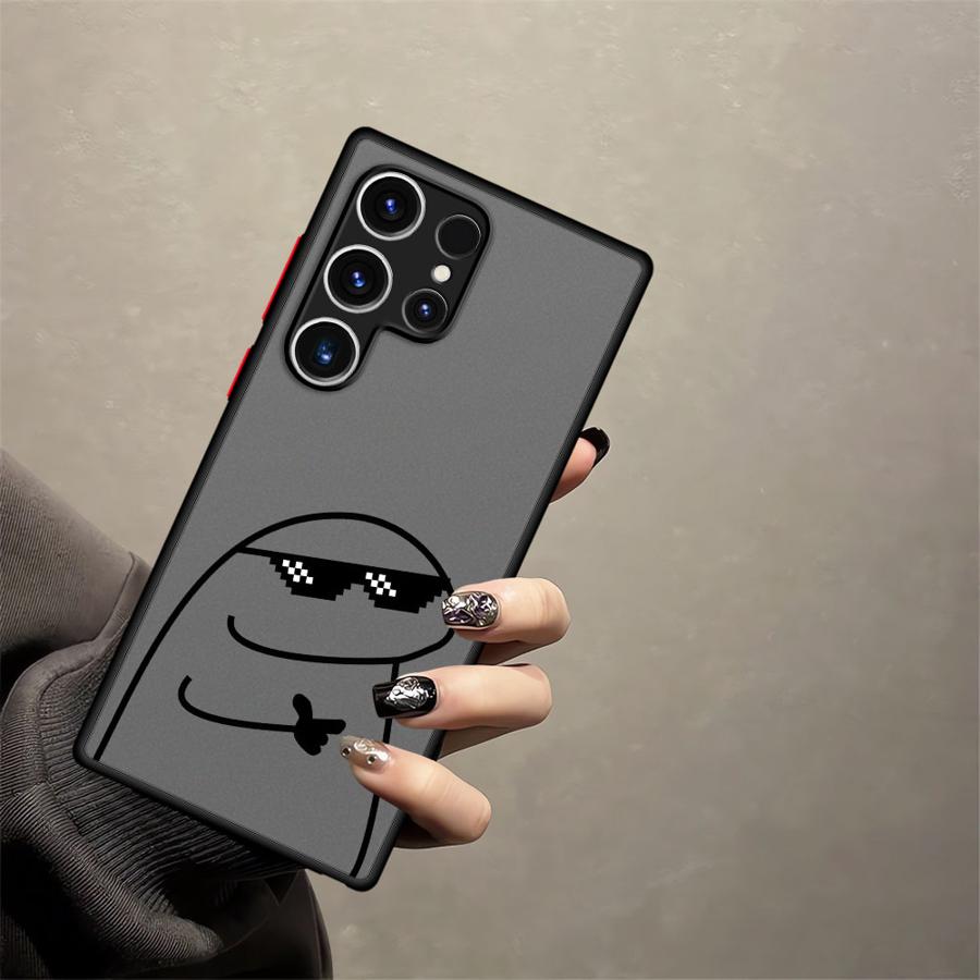 Line People Cool Funda Back Phone Cover Case for Samsung Galaxy S23 FE S21 S20 FE S24 Plus S25 Ultra S26 S22 Note 20 Ultra 10+