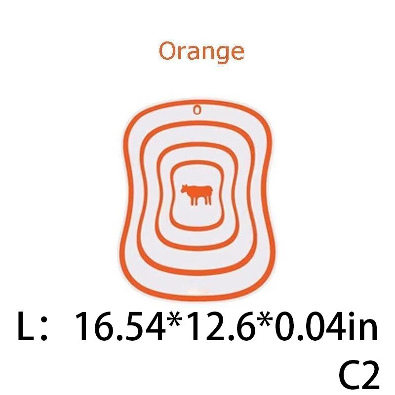 Three Sizes Colored Line Kitchen Non-Slip Chopping Blocks Tool Flexible Transparent Cutting Board Kitchen Pp Cutting Boards