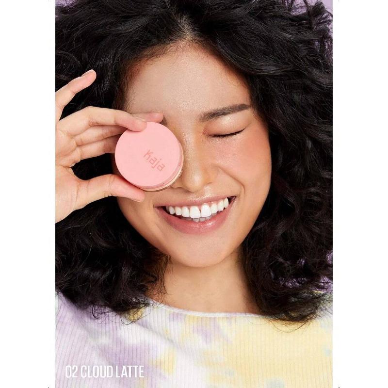 Kaja 3-In-1 Blendable Sculpting Trio -10g, With Mango Seed Butter, Cream Bronzer Powder Blush Highlighter Trio, Blendable Multi-Texture Formula,