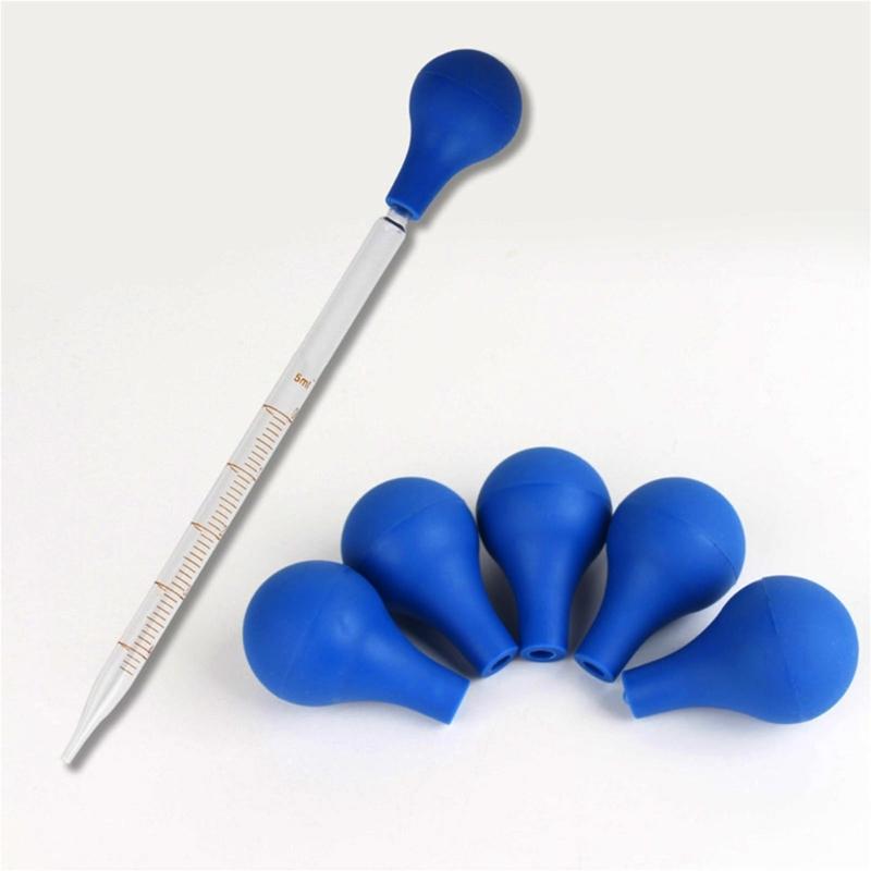 10Pieces Dropper Rubber Suction Caps Dropper Bulb Caps Replacement for Test Tube Pipettes Eyedroppers Measuring Tubes