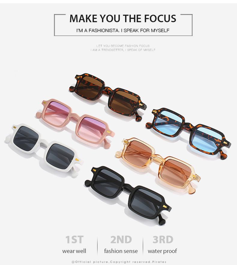 2022 Retro European & American Square Rivet Sunglasses for Women