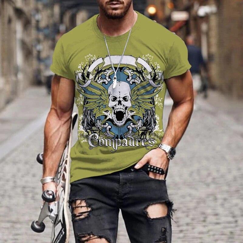 Мужская футболка с изображением мультяшного автомобиля — фото 14