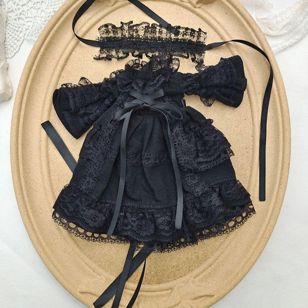 

blythe doll dress Vintage lace dark black dress 28-30cm OB22 OB24 AZONE Blyth doll accessories blythe doll clothes dress