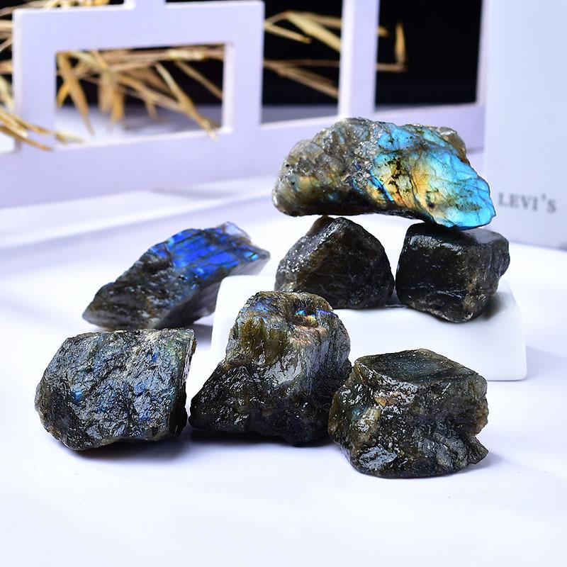 Cristalli di Labradorite Naturale Pietre per Aromaterapia e Decorazione