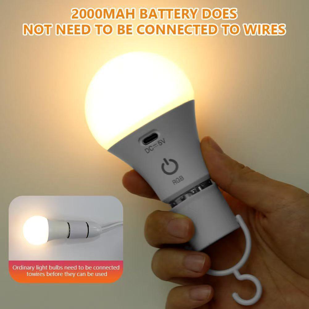 Rechargeable E27 RGB Touch Wall & Table Lamp with Remote Control