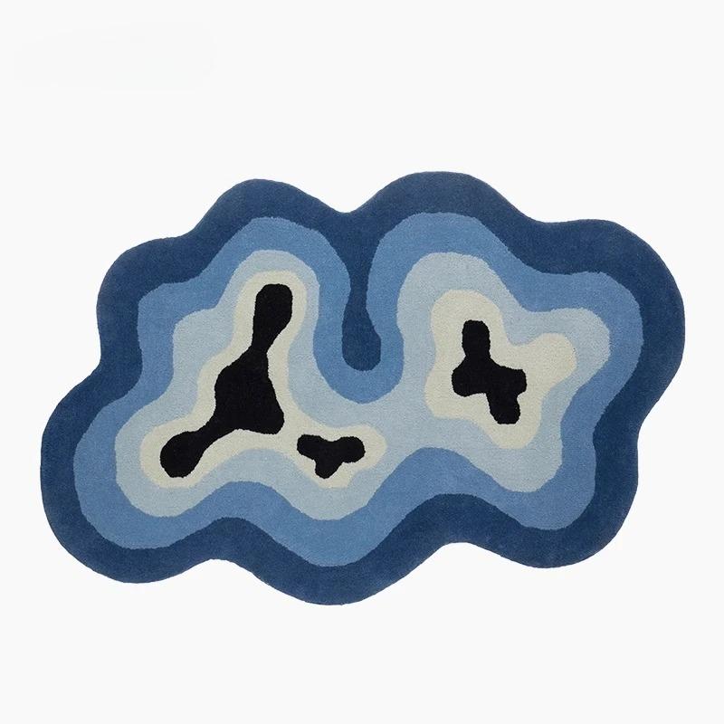 Irregular Carpets For Living Room Modern Style Bedroom Decor Carpet Thicken Lounge Anti-Slip Floor Mat Fluffy Plush Bedside Rug