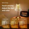 Cordless Light Touch Adjustable Crystal Light 3 Colors Portable Crystal Light Suitable for Bedrooms Living Rooms Dining Rooms