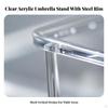 Transparent Umbrella Holder Clear Open-Top Versatile for Doorway