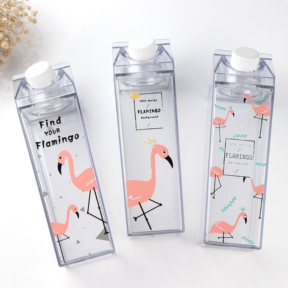Juice Leak-Proof Transparent Large Capacity Plastic Milk Carton Water Bottle Drinking Bottle