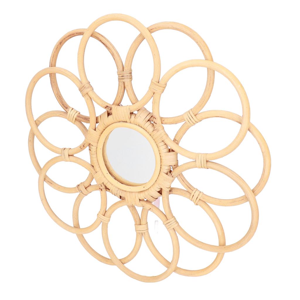 Boho Spegel Vintage Stil Hög Klarhet Premium Material Mycket Hållbar Utsökt Platsbesparande