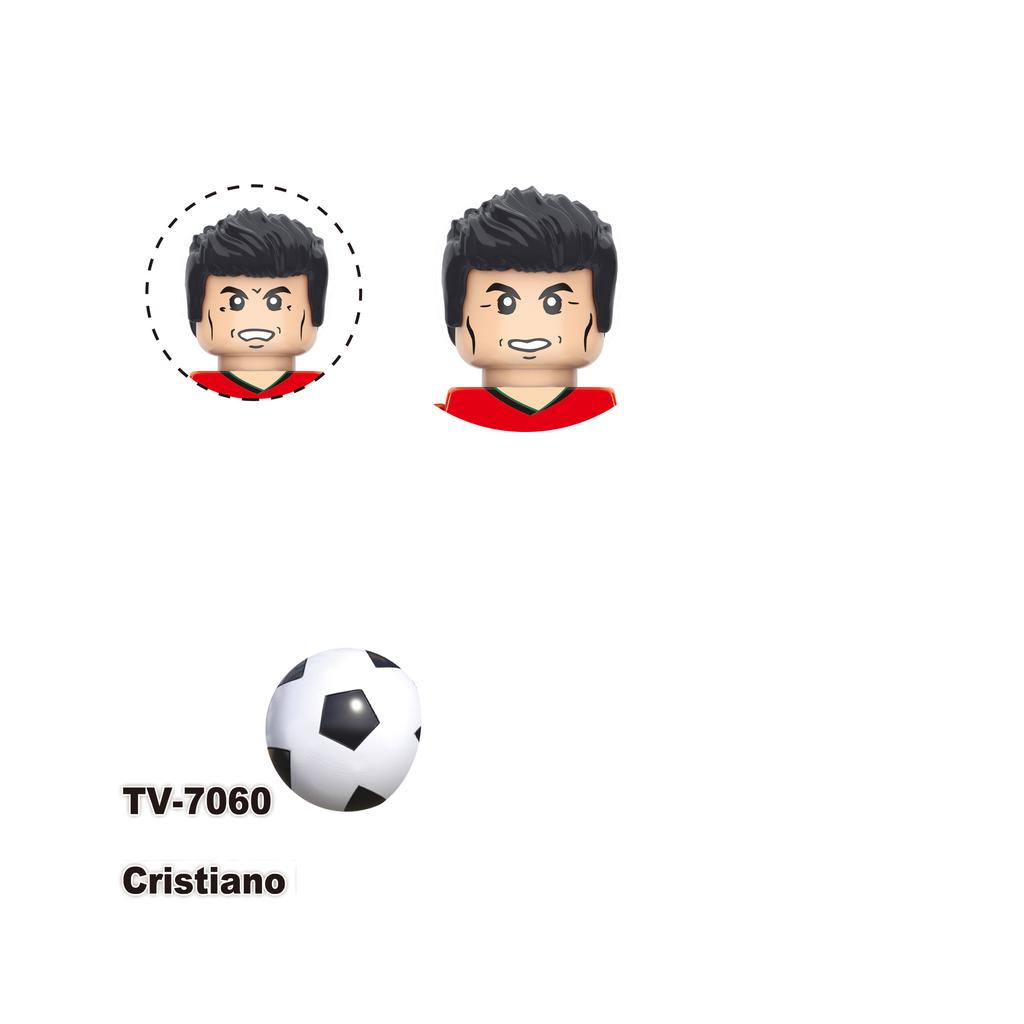 TV6506 TV6507 Action Toy Figures Football Players Assemble Bricks Building Blocks Gifts For Children Kids Small Dolls
