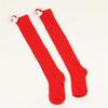 Santa Claus Striped Socks Doll High Socks Over The Knee Socks Women'S Christmas Doll Stockings Party Long Socks