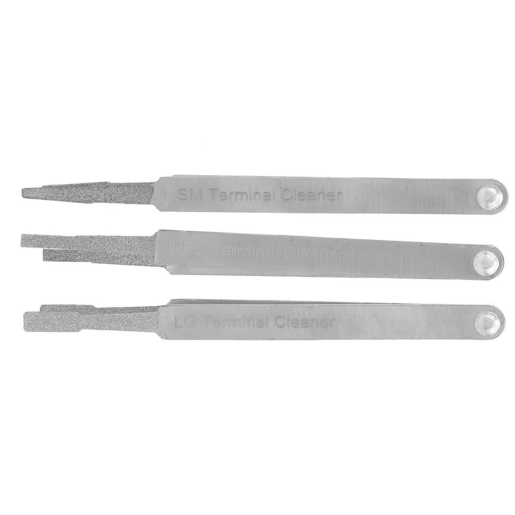 3PCS Terminal Cleaner Set Auto Repairing Hardware Tool for Small Electrical Spade Pin Connector
