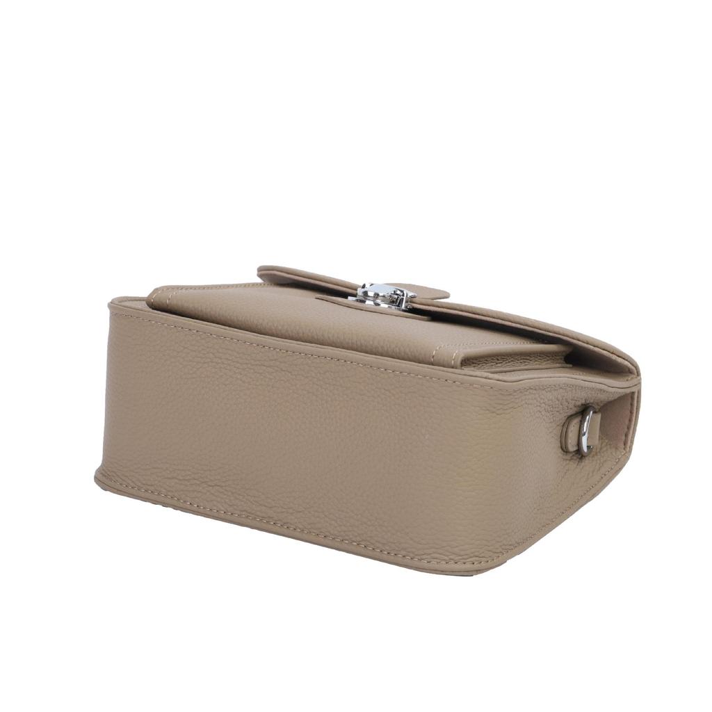 Women's Genuine Leather Cowhide Handbag - Simple, Solid Color, Handmade Messenger Bag