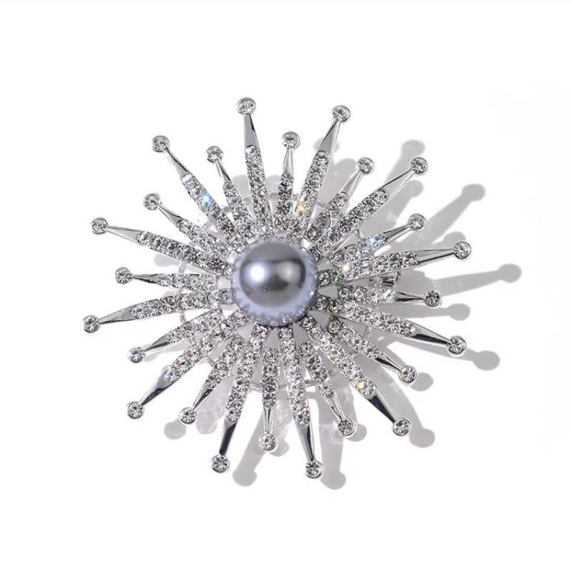 Sunflower Brooch - High-end Women's Luxurious Style Pearl Brooch with Unique Small Design Pin