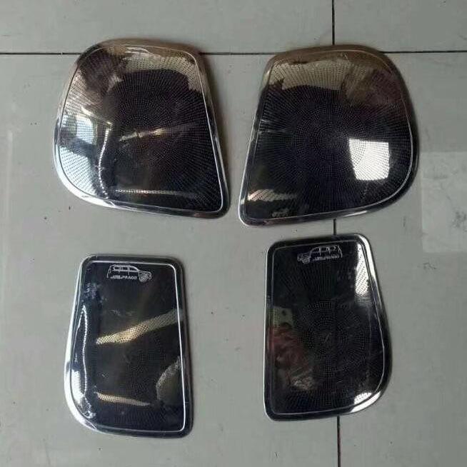 Fits 18 Toyota Prado Models: Rearview Mirror, Taillight Covers, Fog Light Eyebrow, and Spare Tire Trim.