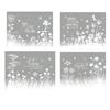 Fiori Farfalle Pellicola per Vetri Privacy Bianco Decorativa Vetro Satinato Adesivo Blocco Solare
