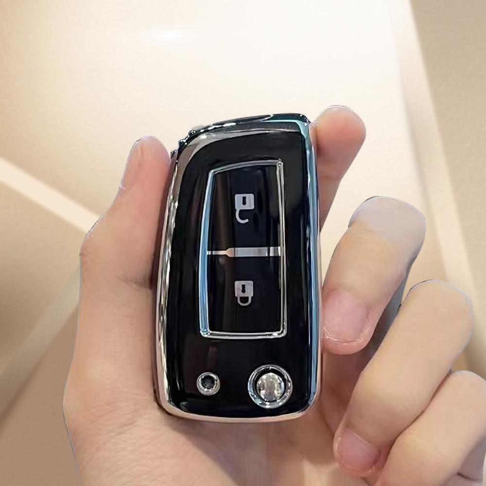 Tpu Car Flip Key Case Cover Shell Key Fob Cover For Nissan Rogue Rogue Select Rogue Sport Sylphy Pulsar Sentra Flip Folding