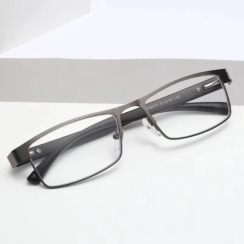 Alloy Business Reading Glasses Non Spherical 12 Layer Coated Plus Lenses for Men Farsighted +1 0 to +4 0