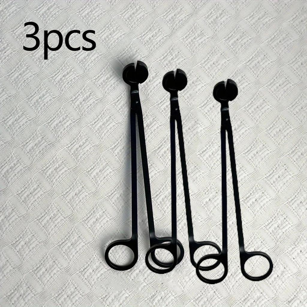 1pc/2pcs/3pcs-Candle Wick Trimmer, Candle Shape Cutter, Stainless Steel Wick Cutting Candle Tool (Matte Black And Rose Gold )