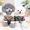Koreanische Karo-Fleece Hunde-Winterjacke – Warmer Sherpa-Plaid-Mantel (S~XXL)