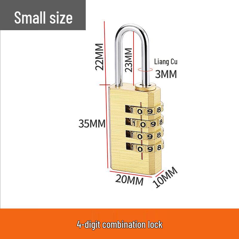 Solid Copper Combination Padlock