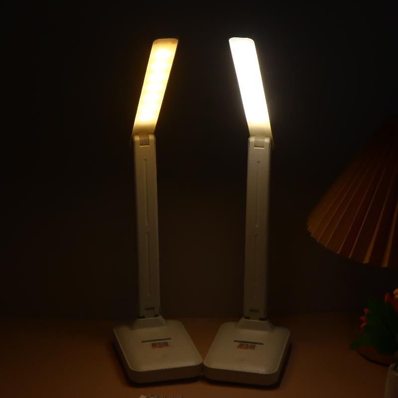 Składana Lampa Stołowa LED Lampa Biurkowa 3 Rodzaje Bezstopniowo Ściemniana Dotykowa Nocna do Czytania Ochrona Oczu Światło Nocne Ładowanie przez USB