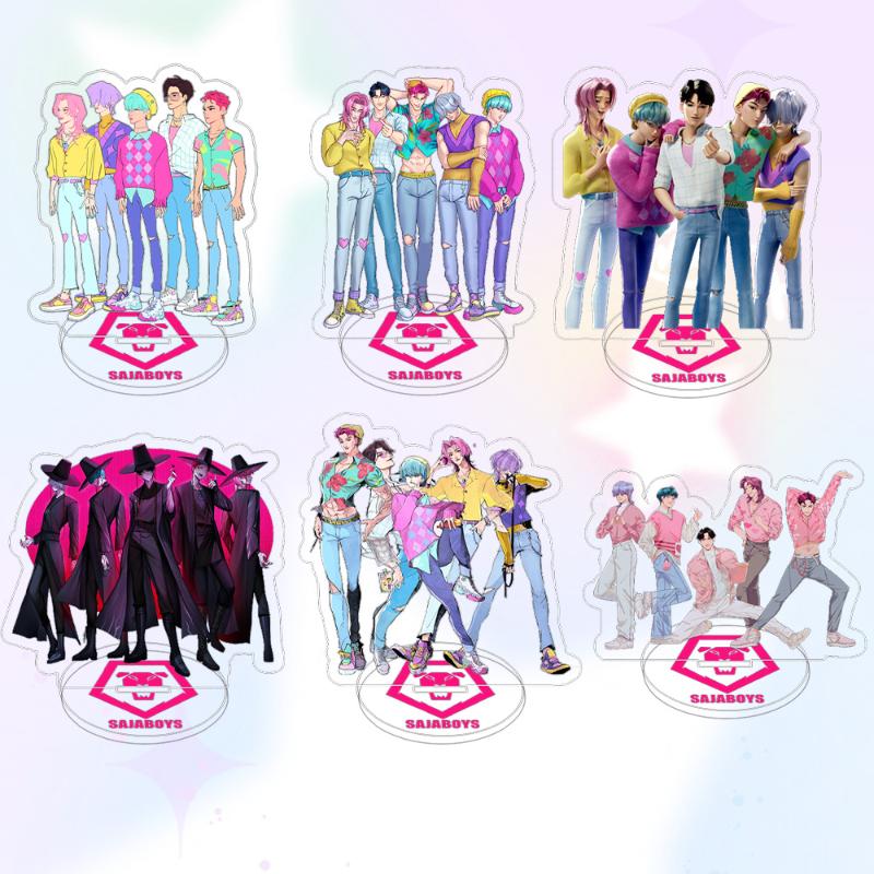Kpop Dämonenjäger Superstar Acryl Aufsteller Desktop Dekoration Ornament Zubehör Spielzeug für Fans Geschenk