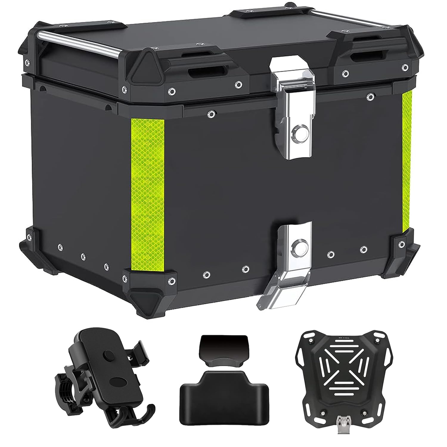 

SEASAND Мотоциклетные перчатки для заднего сиденья из алюминия, спинка для смартфона, монтажная база, легко надевать и снимать верхний ключ, общий автомобильный ящик, продукт,