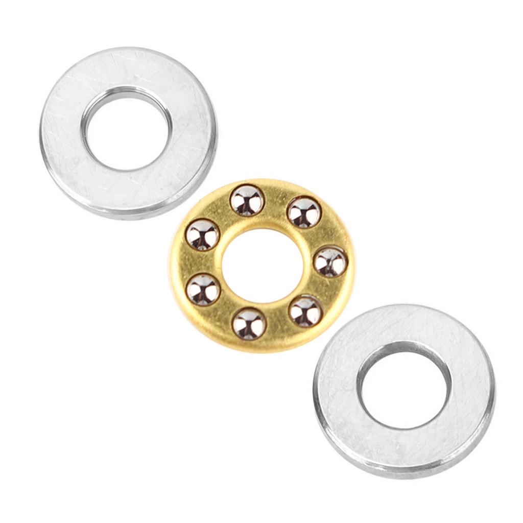 10pcs Thrust   Bearing Miniature High   Flat Steel Bearings Set (F2.5-6M 2.5x6x3mm)