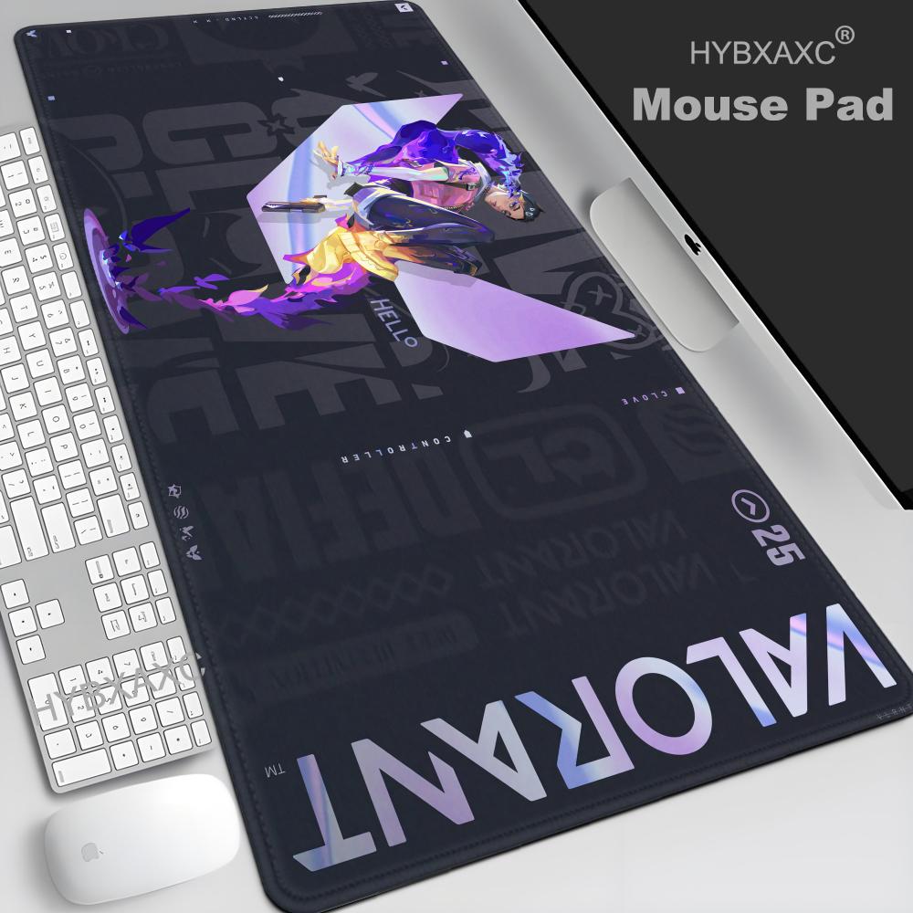 HYBXAXC Clove Valorant Game Mousepad Large Keyboard Desk Mat Gaming Mouse Pad LockEdge Non-slip Mat