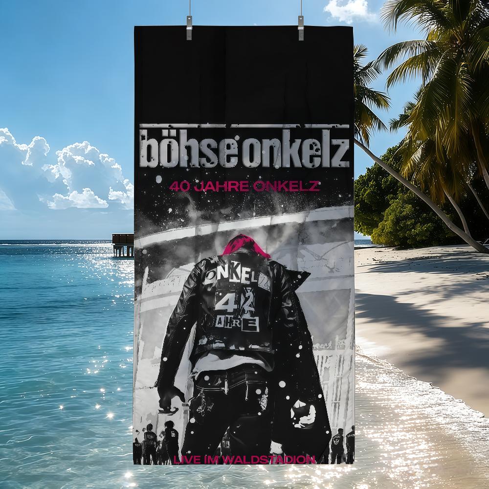 Music group B-Bohse O-Onkelz Towel Drying Bath Towel Applicable To Light Swimming Camping Yoga Beach Out