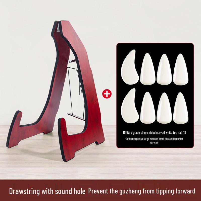Vertical Folding Guzheng Stand: Ancient Style Floor and Wall Mount