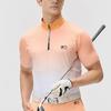 FILA Golf Series Comfortable Casual Breathable Short Sleeve Polo Shirt Men tops Dark-Star-Yellow A11M435125F-YE
