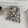 Cute Bow Print Drawstring Bags Women's Handbag Coin Purse Coin Pouch Key Lipstick Storage Bag Jewelry Dust Bag Packaging Pouch