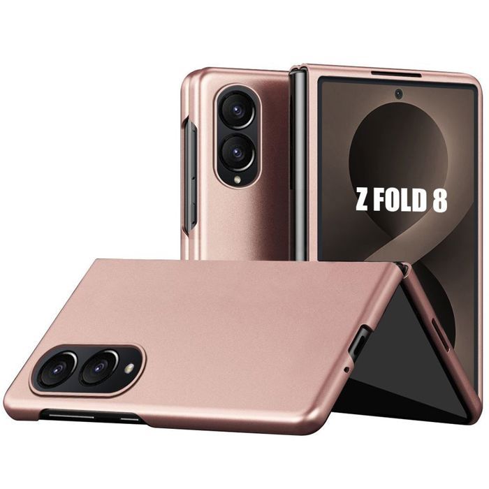 Cover per Samsung Galaxy Z Fold 8, Rigida Protezione Anti-Graffio Antiurto Rosa