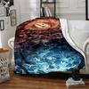 1pc The Lord of the Rings Flannel Throw Blanket Lightweight Soft Warm All Season Blanket for Sofa, Bed, Travel,L1028135