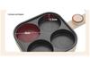 Adjustable Temp Non-Stick Egg & Burger Frying Pan: Four-Hole Multi-Functional Breakfast Machine