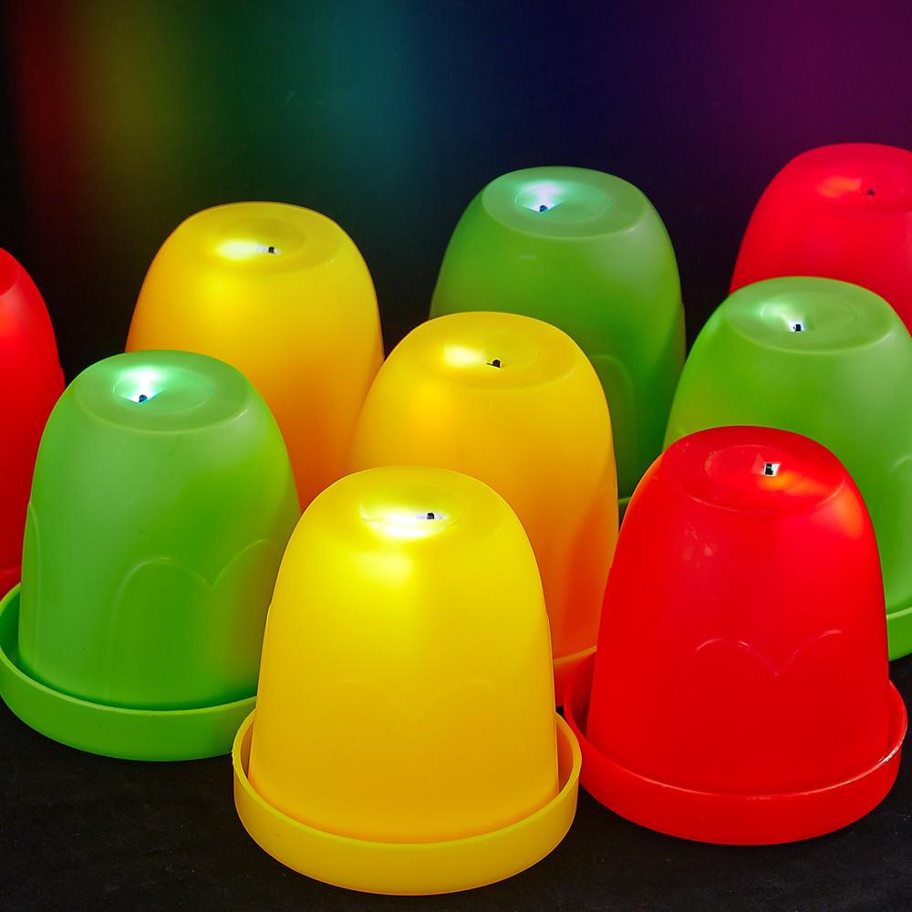 High-End Thickened Dice Shaker Cup with Base for Bars and Nightclubs